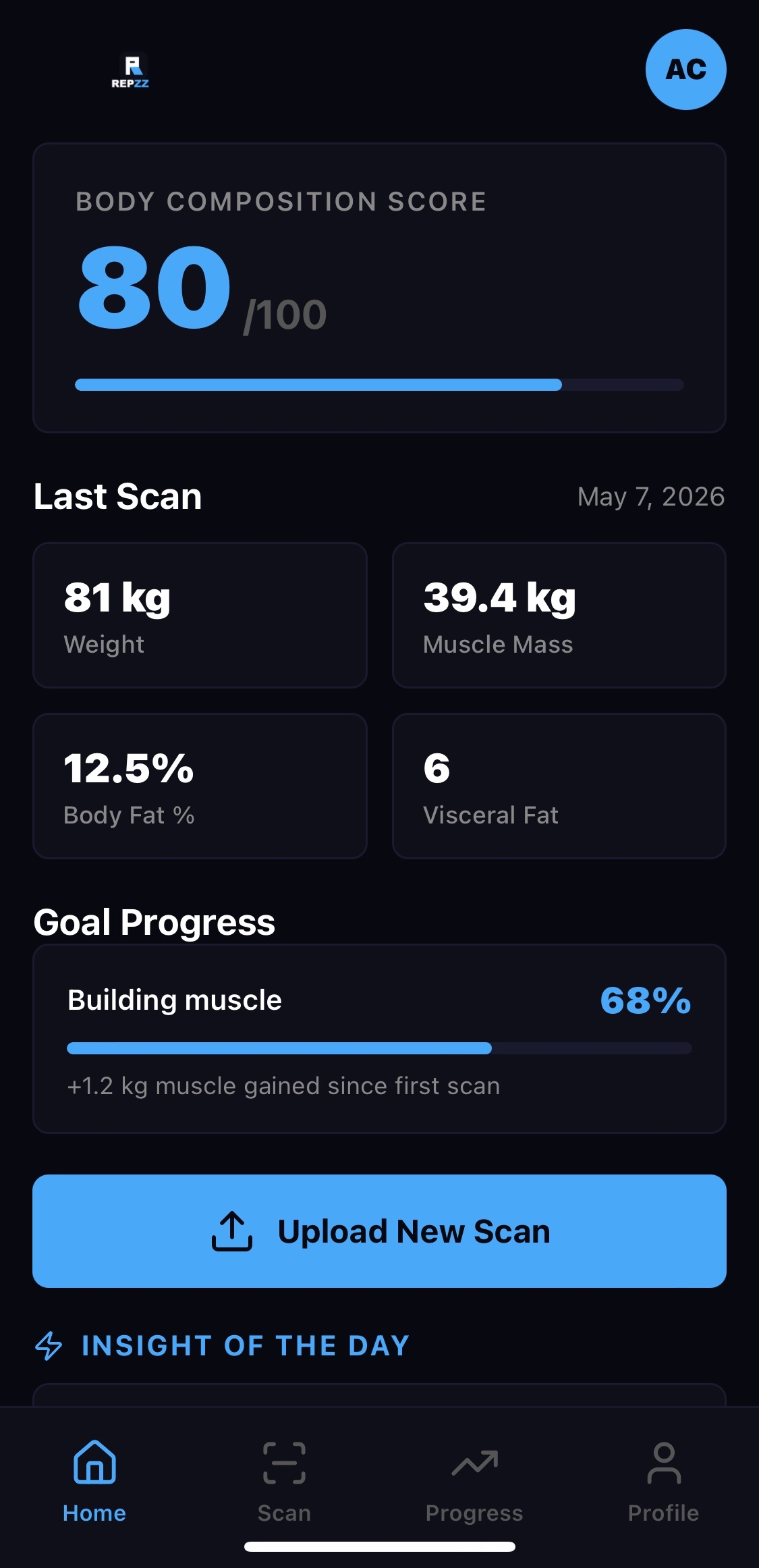 app screen